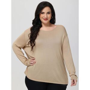 89th & Madison Crewneck Drop Shoulder Dark Coral Pullover‎